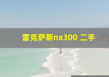 雷克萨斯nx300 二手